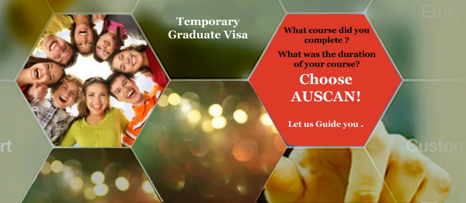 Post Study Work Visa Australia (Subclass 485) – Auscan Immigration Chandigarh Temporary Graduate Visa (Subclass 485) banner – smiling international students and Auscan Immigration post study work visa guidance in Chandigarh