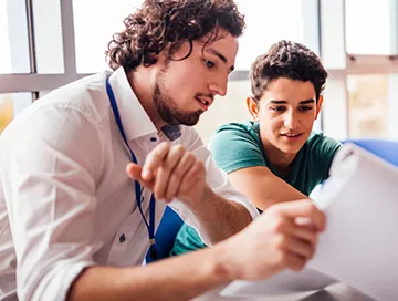 Study Visa Counselling at Auscan Consultants Chandigarh Auscan study visa counsellor guiding a student on course selection and student visa documents